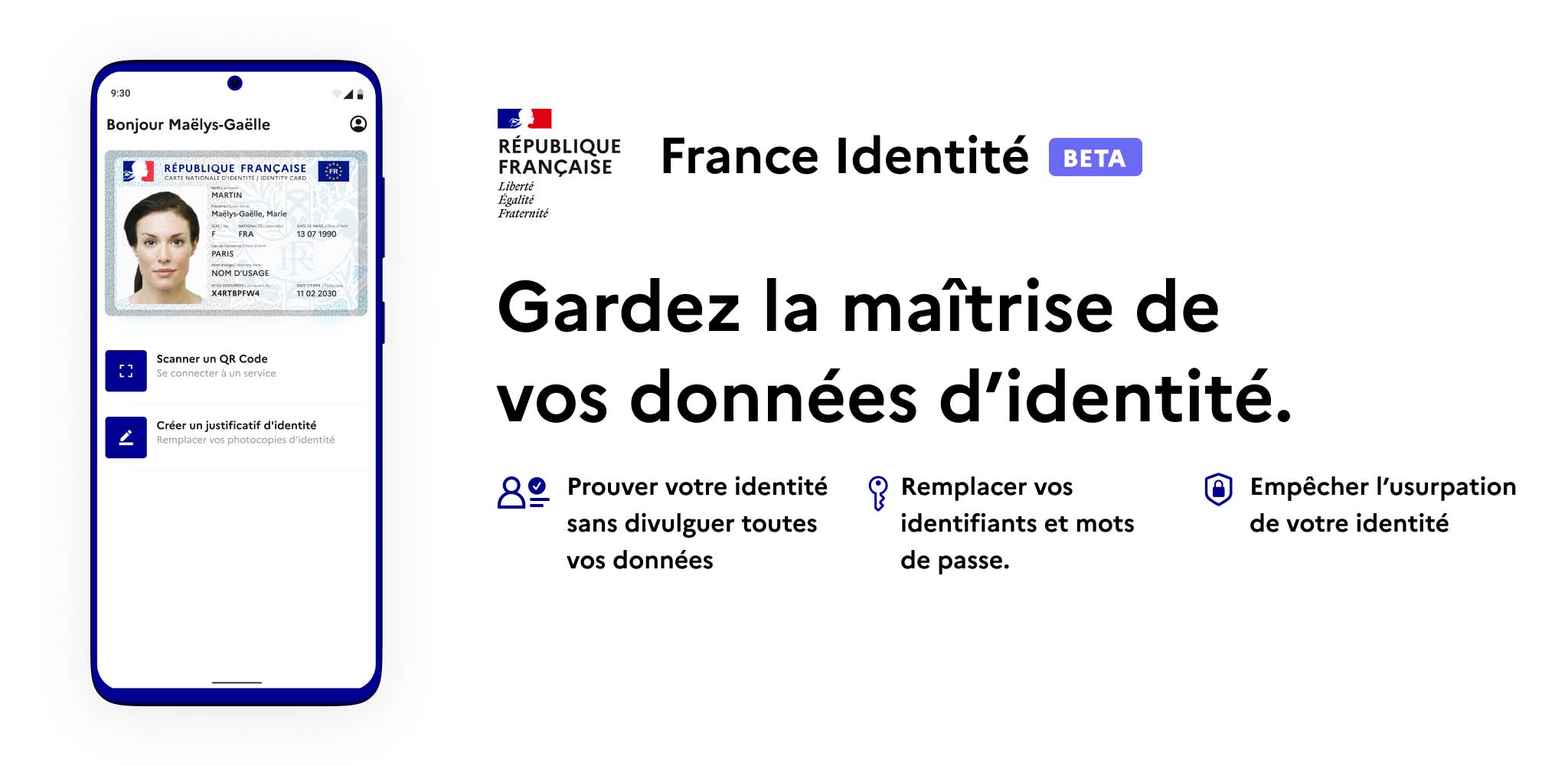 Fichier:Carte identité électronique française (2021, recto).png