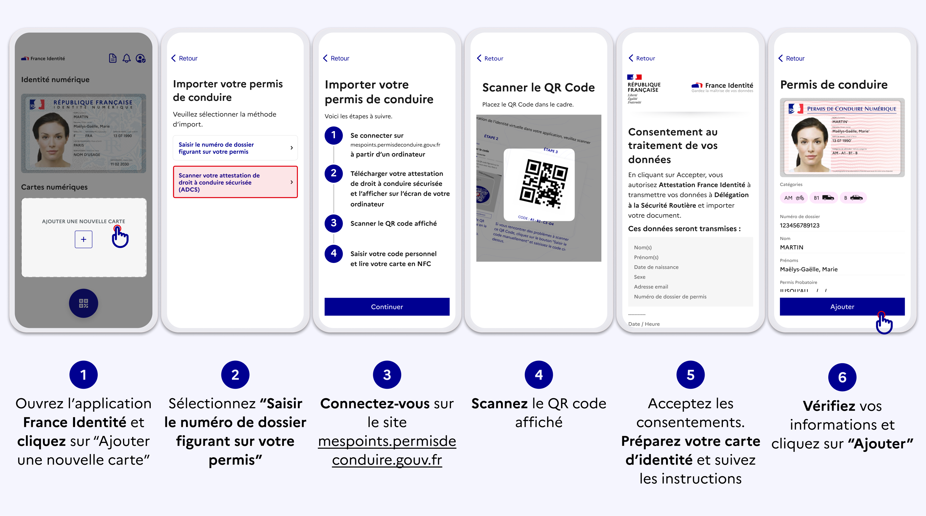 Importer son permis via ADCS